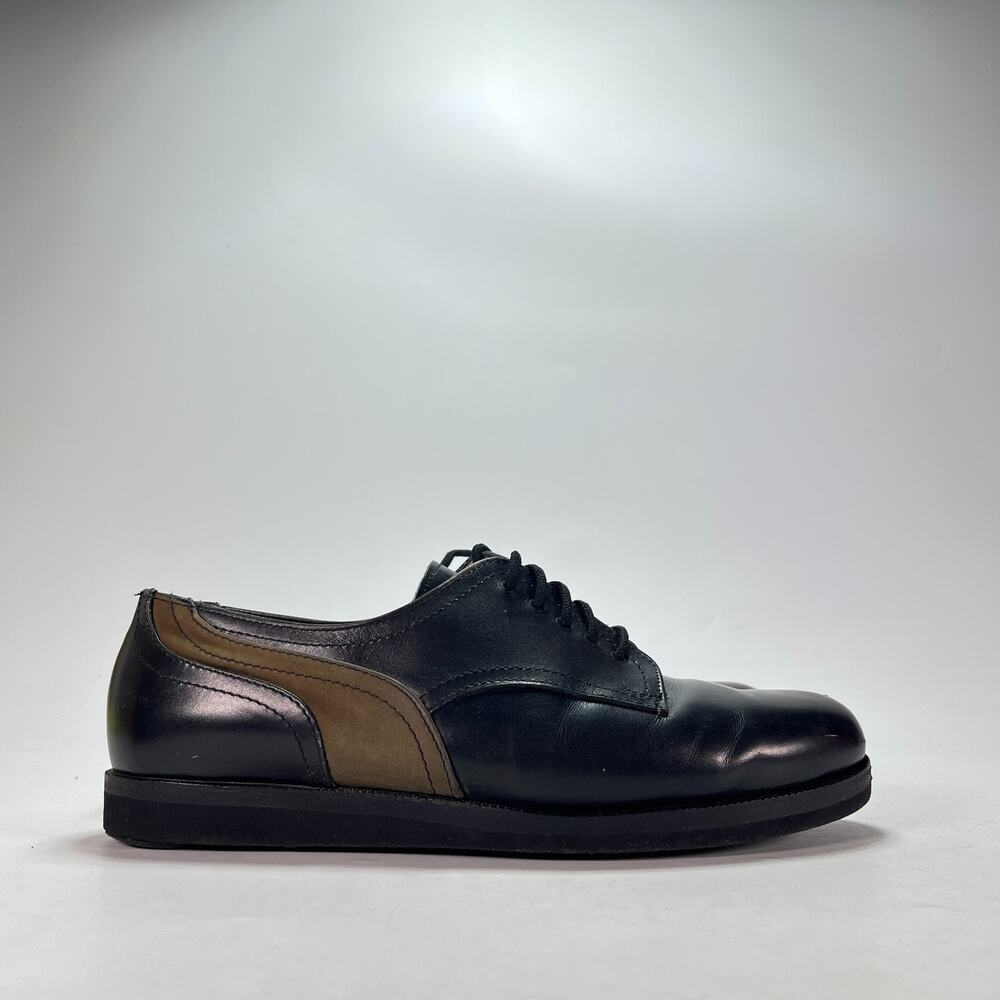 Dirk Bikkembergs Black Brown Leather Lace Up Shoes Men's Size 9.5 US 42 EU